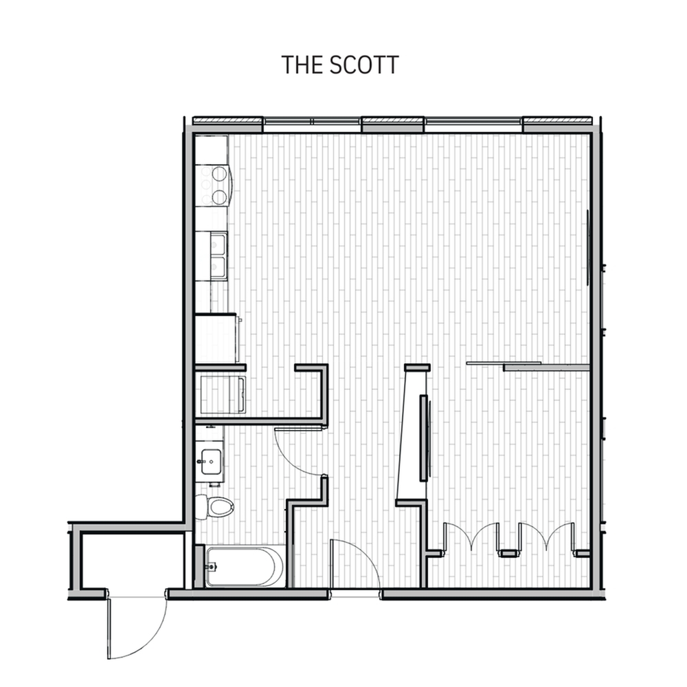 Scott 1 Bed Apartment The Franklin