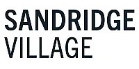 Bold Sandridge Village logo with modern typography.