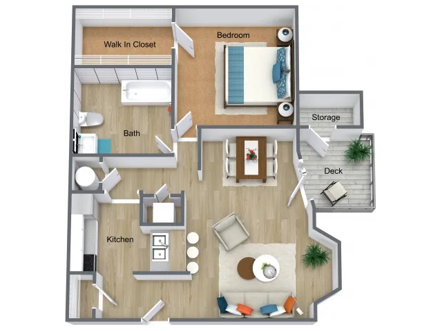 1 BEDROOM 1 BATH APARTMENT