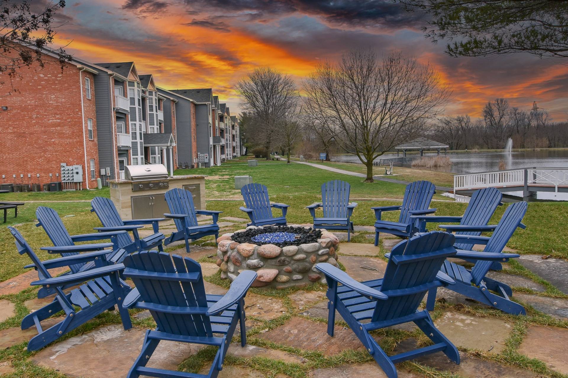 lake shore fire pit