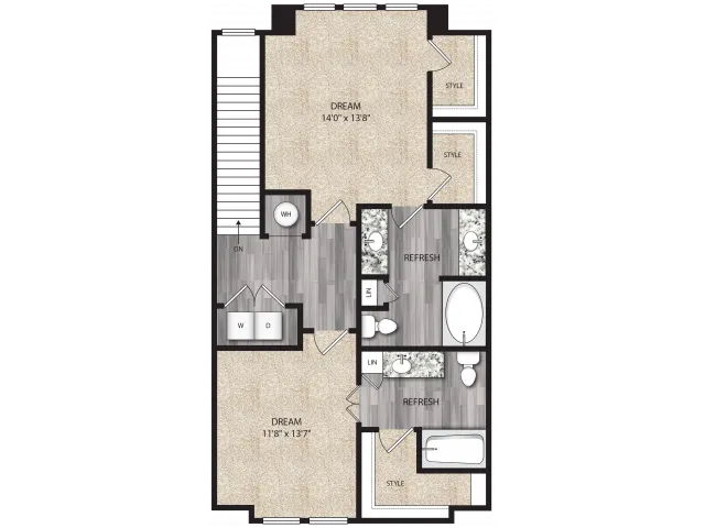 TH2 Floor Plan Third Floor