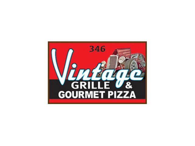 Vintage Grille  and Gourmet Pizza logo