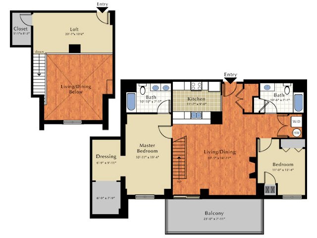 Floor Plan 4 | Apartment In Lowell Ma | Grandview Apartments