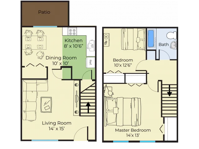 Two Bedroom Townhouse