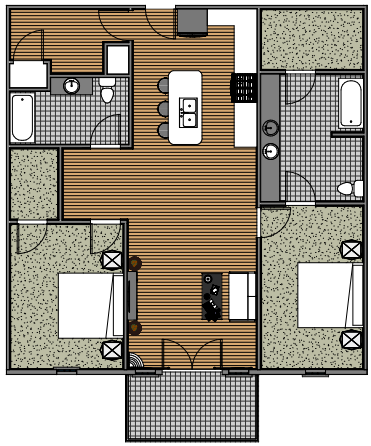 Two Bedroom | 2 Bed Apartment | Woodmont Commons Apartments