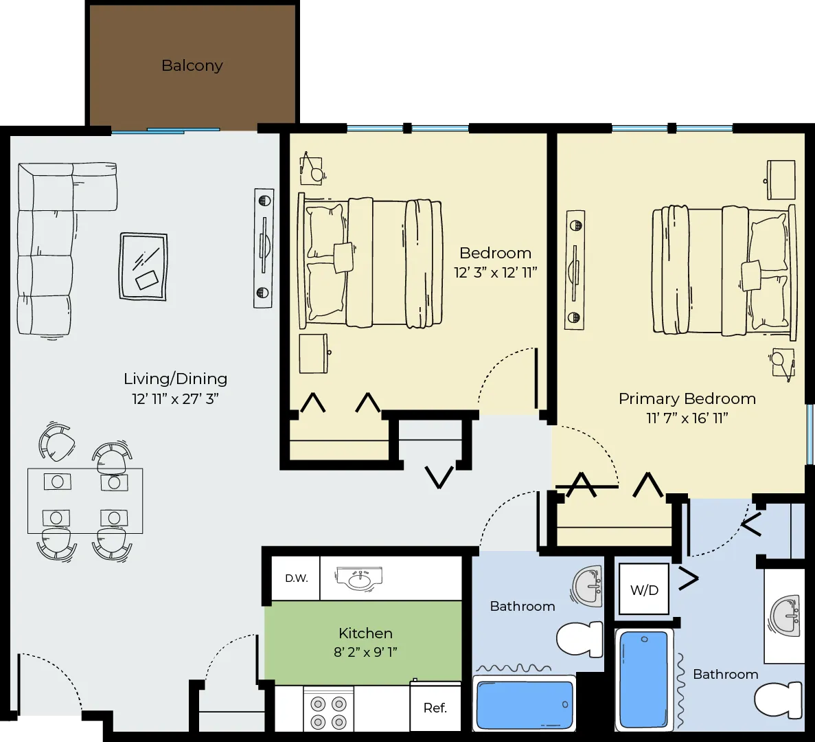 Two Bedroom F