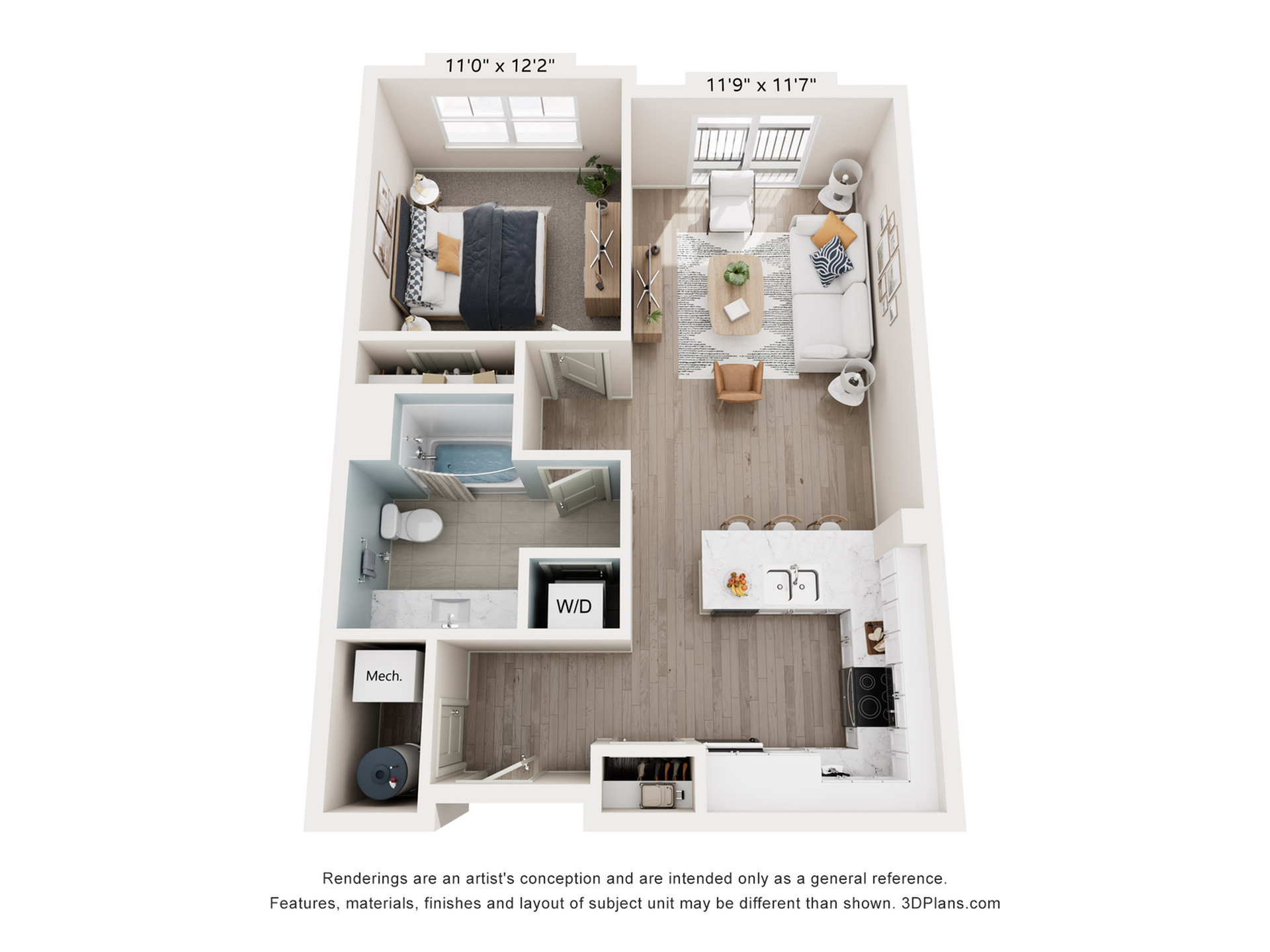 Taylor Pointe - One-Bedroom Floorplan