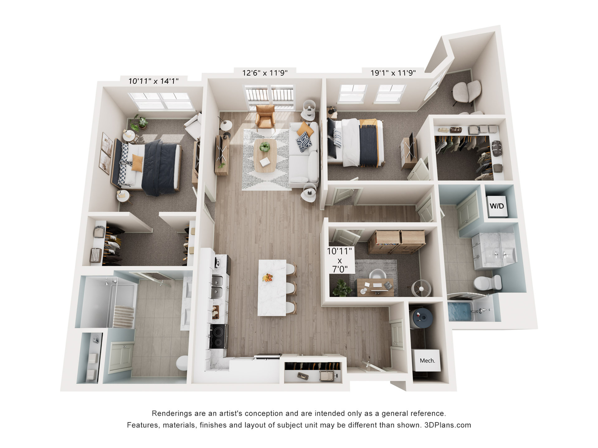 Taylor Pointe - Two-Bedroom Floorplan