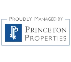 Logo displaying Princeton Properties signage highlighting professional property management services.