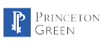 Princeton Green logo featuring a stylized P and G with elegant, modern typography.