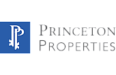 Princeton Properties logo featuring a stylized letter 'P' with two elegant keys, set on a blue background.