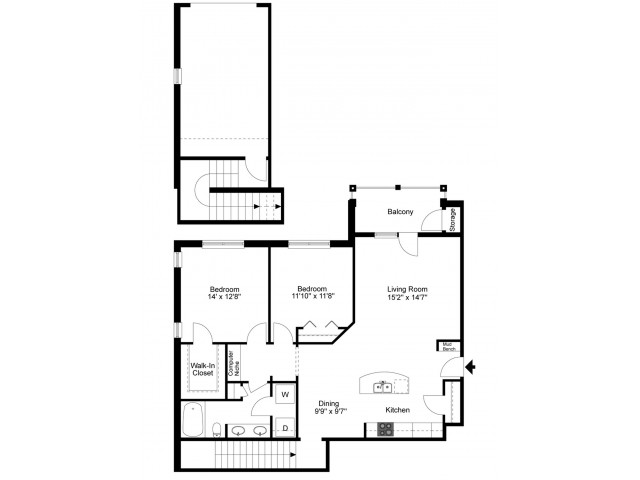 Quinn1 | 2 Bed Apartment | Kelly Reserve Apartments | Overland Park ...