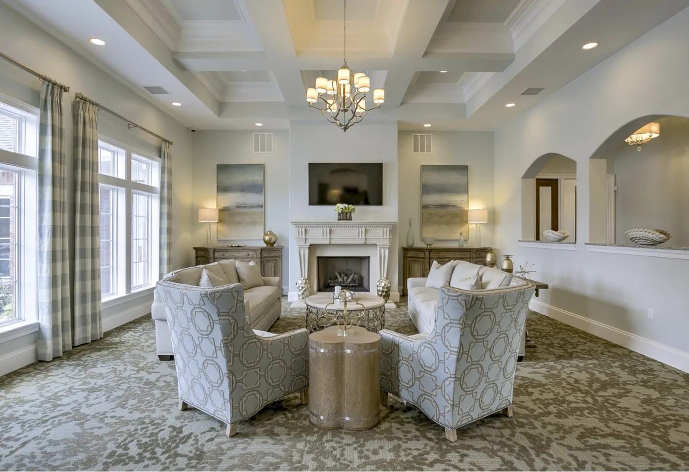 Kelly Highlands Apartments Columbia Missouri Clubhouse Great Room