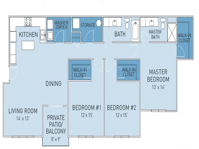 Floor Plan 7 | Ridge45 Apartments