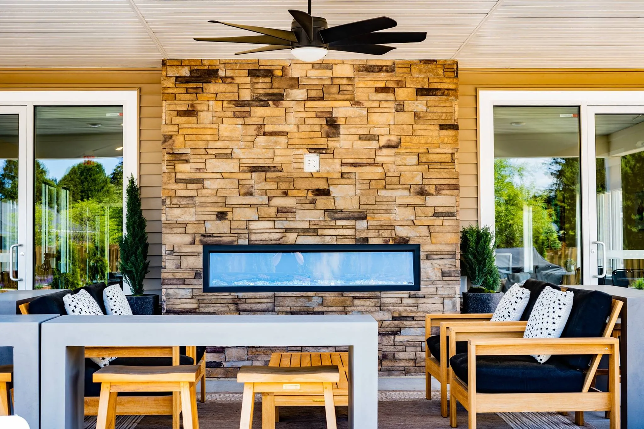Covered Outdoor Lounge