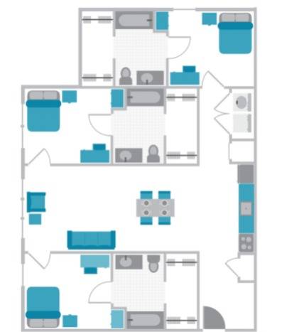 3 BEDROOM, 3 BATH