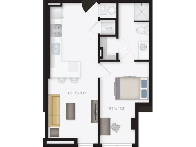 University House Midtown - 1 BEDROOM, 1 BATH