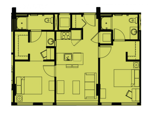 The Radian - 2 BEDROOM, 2 BATH