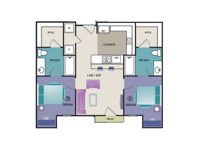 University House TCU - 2 BEDROOM, 2 BATH