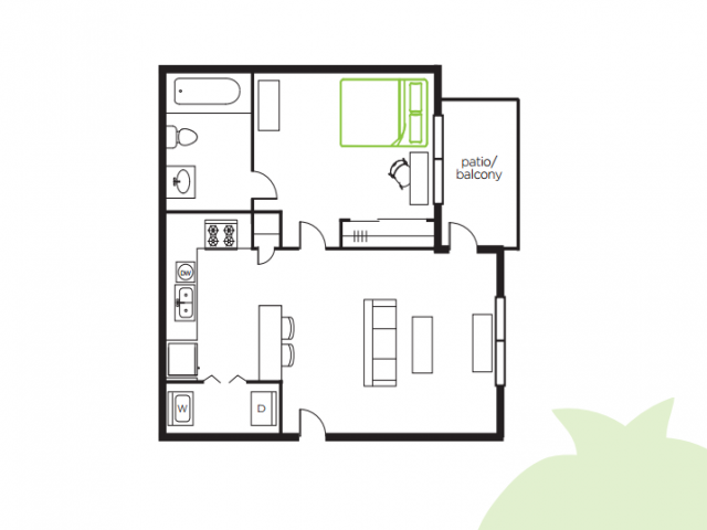 Cambridge at Southern-The Palms - 1 BEDROOM, 1 BATH