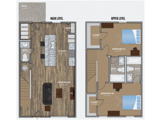 Annex - 2 BEDROOM, 2.5 BATH TOWNHOUSE