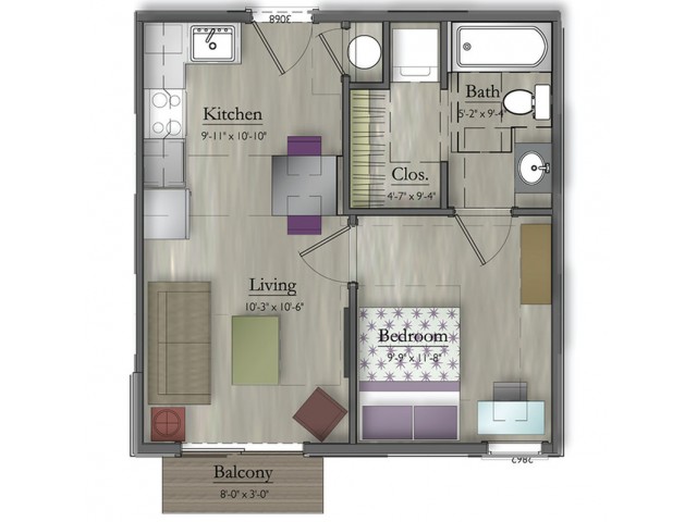 The Lodges of Colorado Springs - 1 BEDROOM, 1 BATH