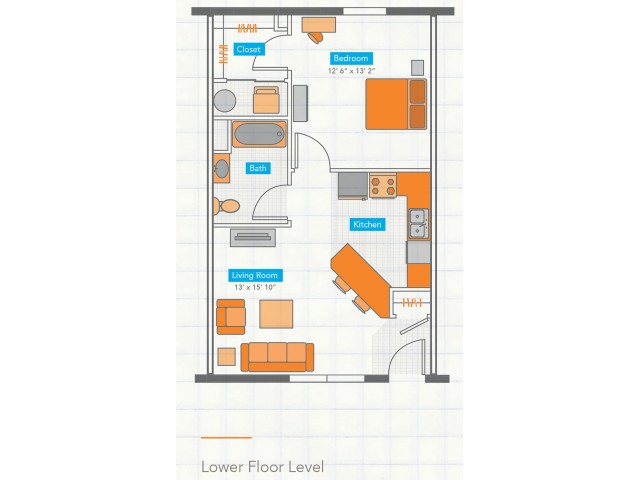 Copper Beech Statesboro l - 1 BEDROOM, 1 BATH NE