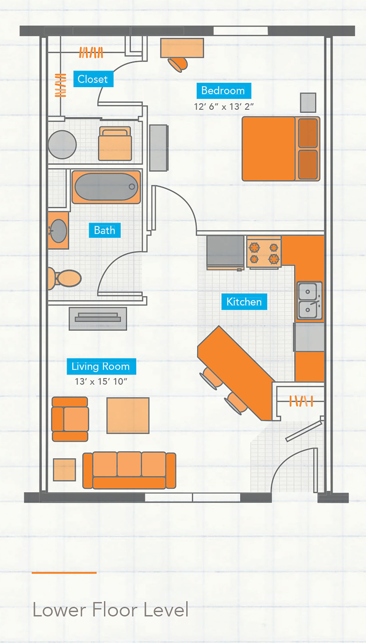 Copper Beech Statesboro l - 1 BEDROOM, 1 BATH SW