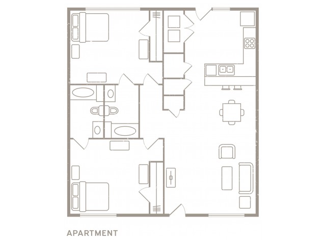 2X2 Apartment
