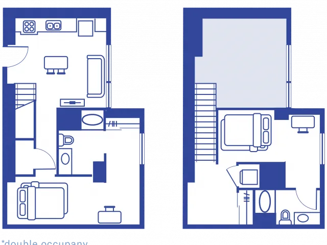 2 BEDROOM, 2 BATH LOFT A