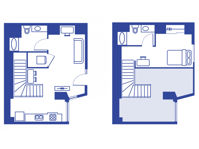 1 BEDROOM, 2 BATH TOWNHOME
