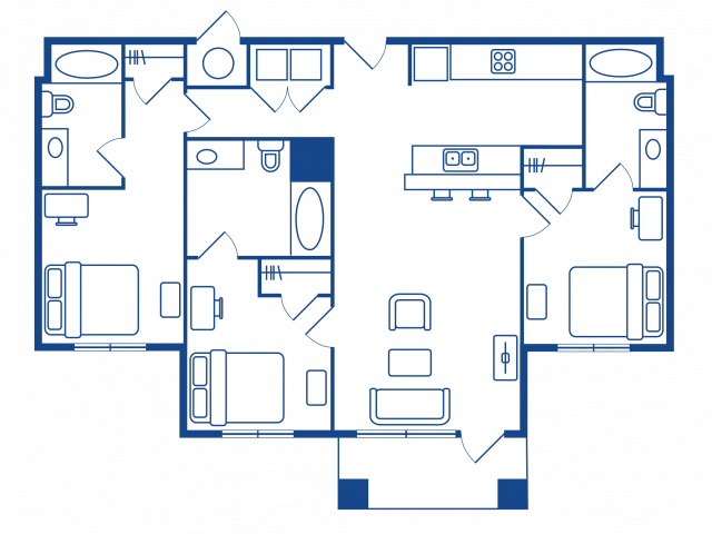 3 BEDROOM. 3 BATH A