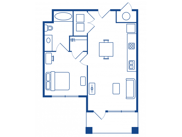 1 BEDROOM, 1 BATH A