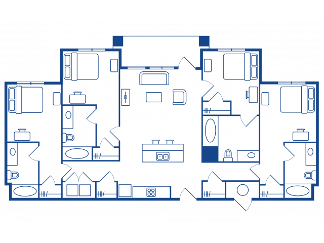 4 BEDROOM, 4 BATH A