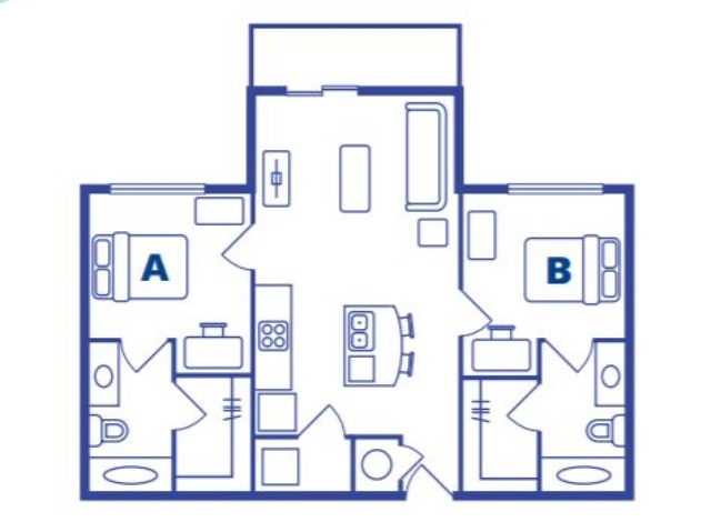2 Bedroom, 2 Bath