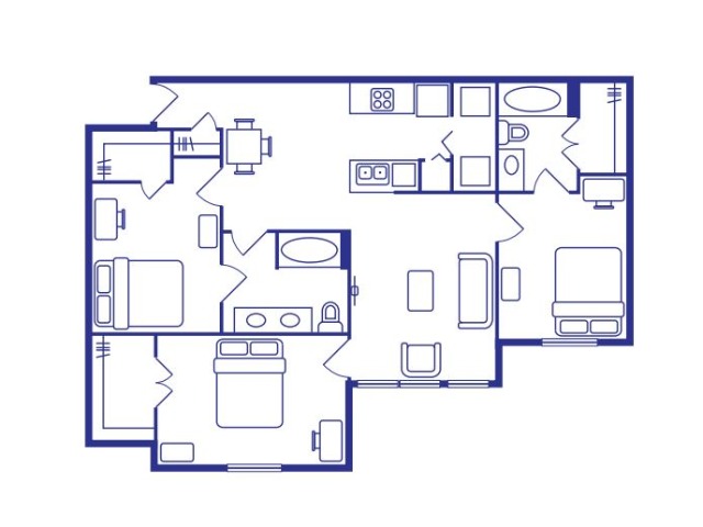 3 BEDROOM, 2 BATHROOM