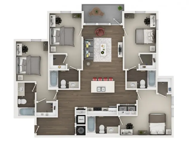 Archive Oxford - 4 BEDROOM, 4 BATH
