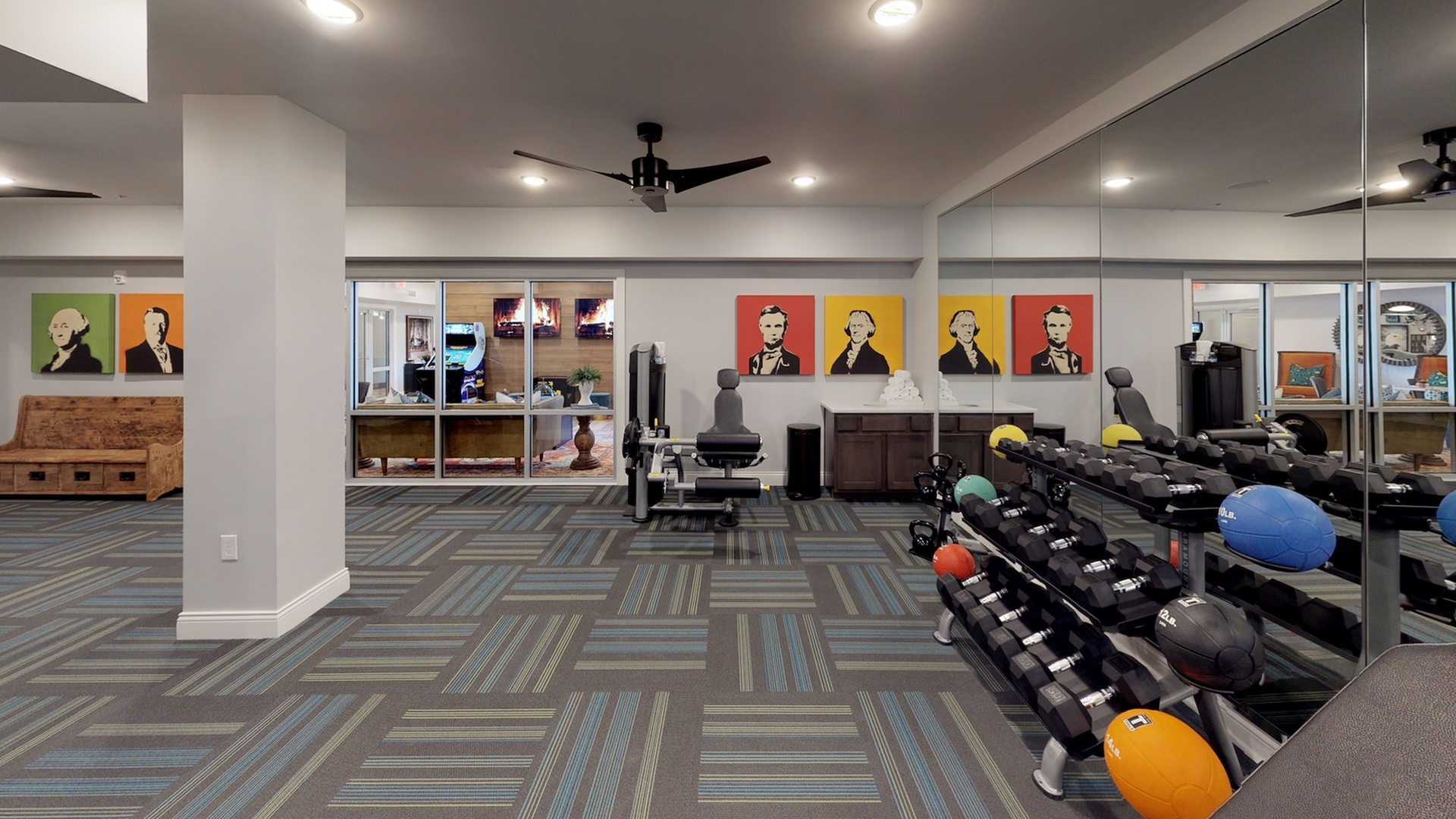 Image of 24/7 Fitness Center W/Professional Cardio Studio for Luxe Belle