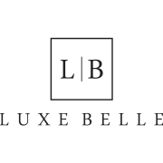 Elegant Luxe Belle logo with minimalist design featuring an L and B within a square.