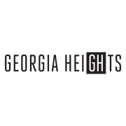 Elegant logo for Georgia Heights, featuring modern typography and an emphasis on the initials GH.