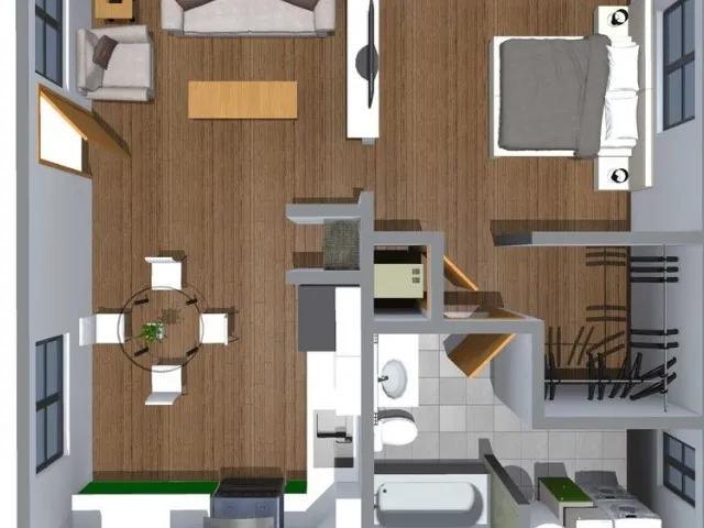1-bed garagaeapartment at 614 jenkins