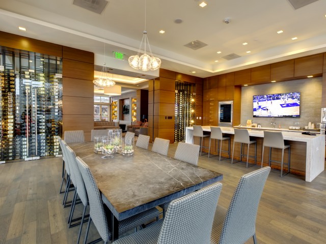 Entertainment Kitchen and Wine Wall
