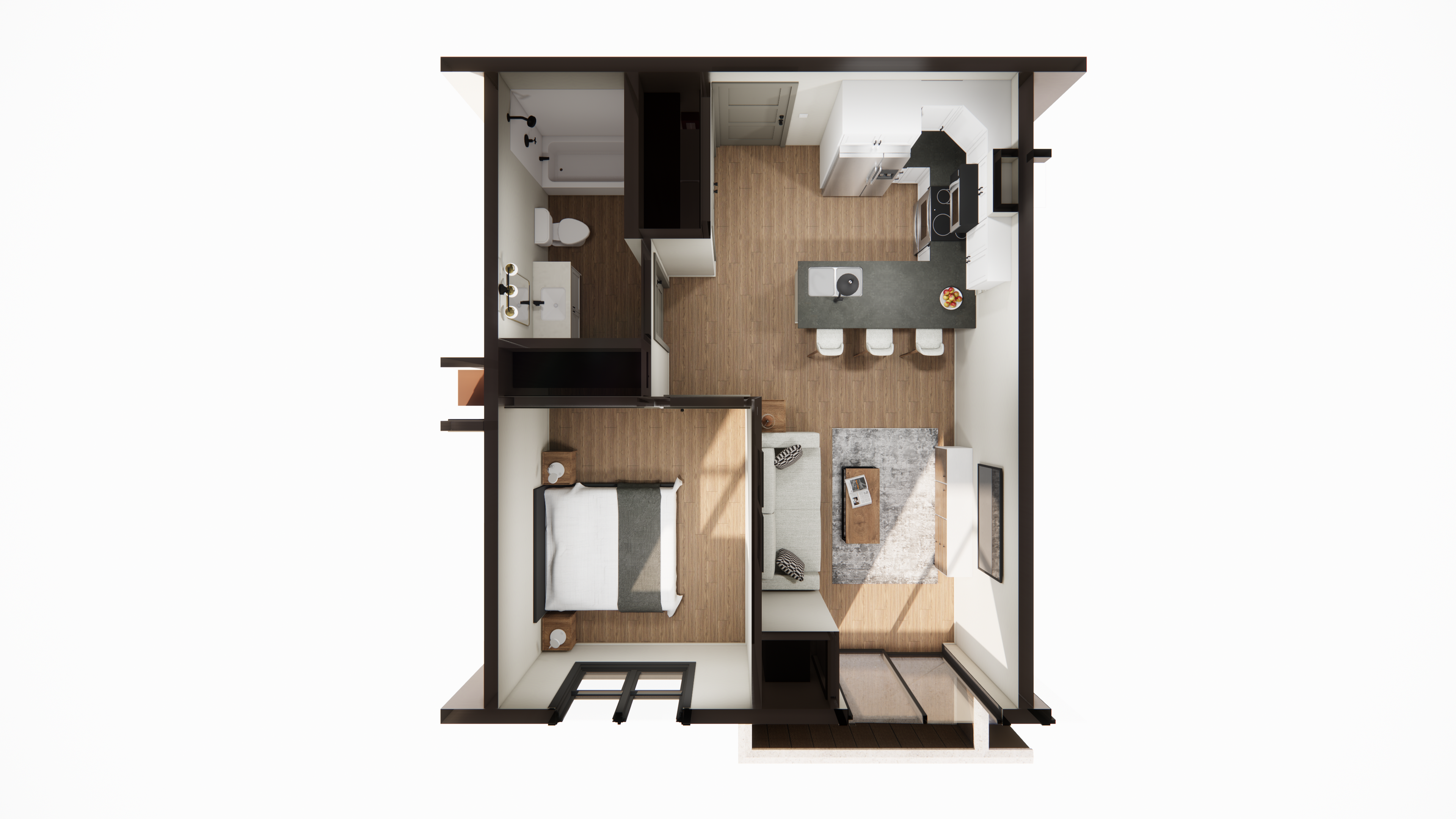 1 Bedroom 1 Bathroom