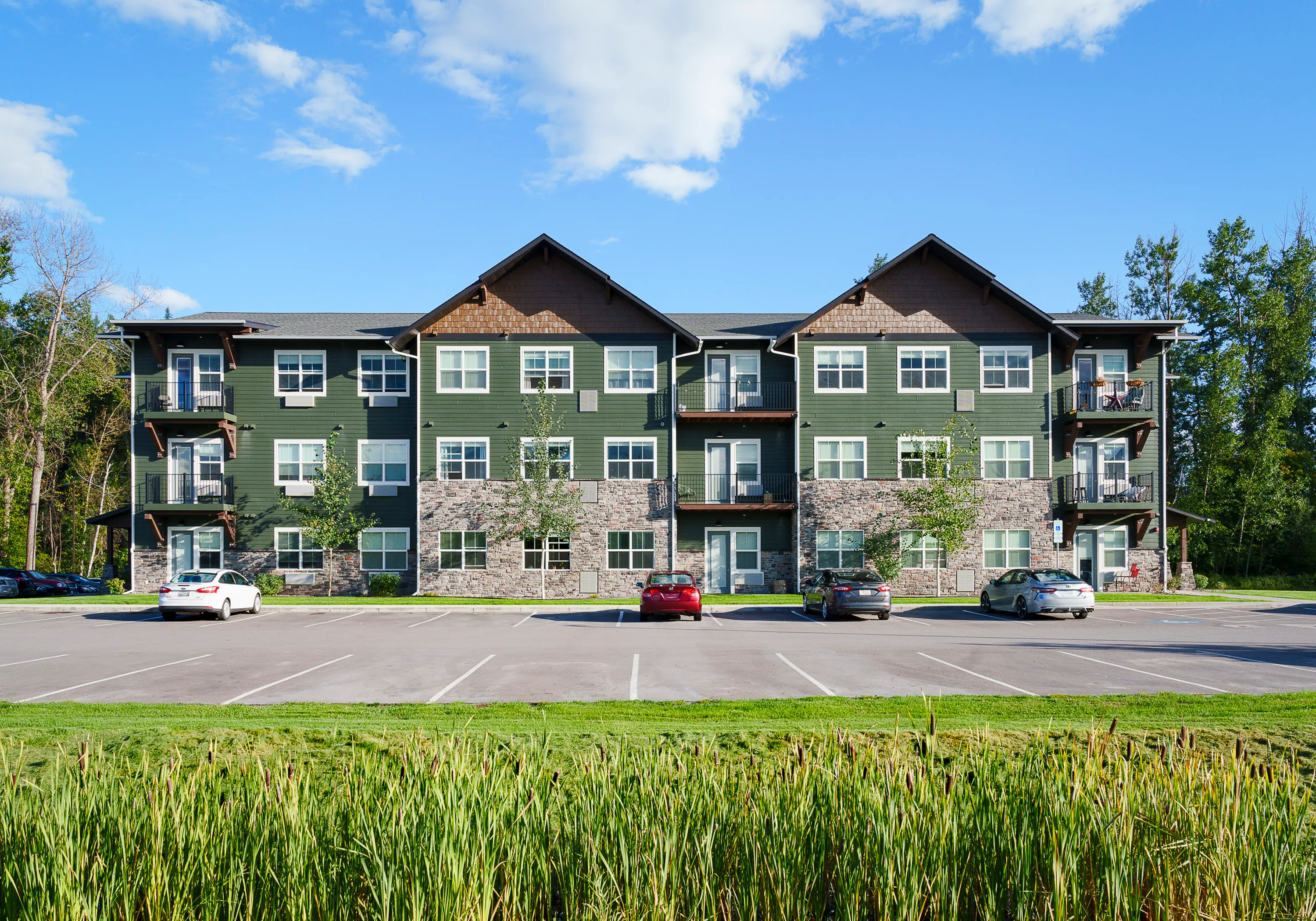 Balconies or patios on studio floorplans