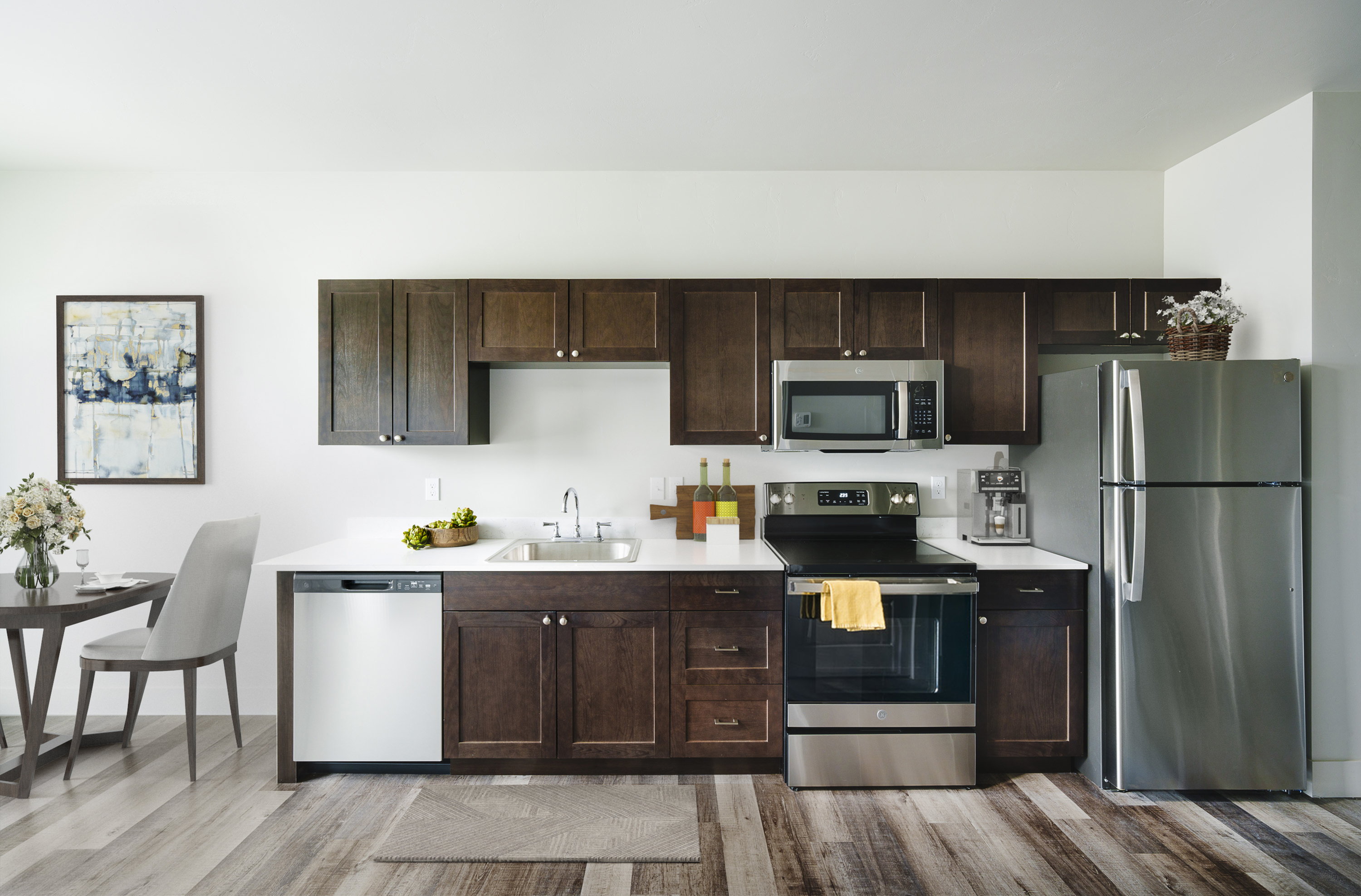 Complete stainless steel appliance package