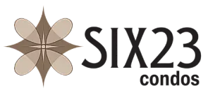 Elegant logo of SIX23 Condos featuring a modern and sophisticated design, ideal for upscale urban living.