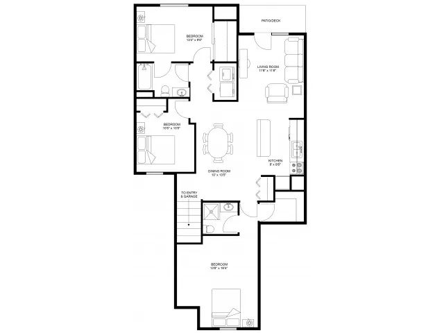 Burntwoods Three Bedroom Two Bathroom