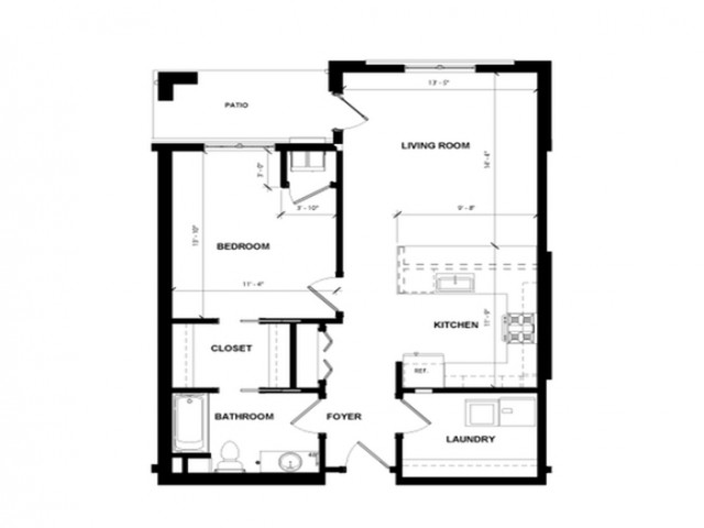 1 Bedroom/1 Bathroom