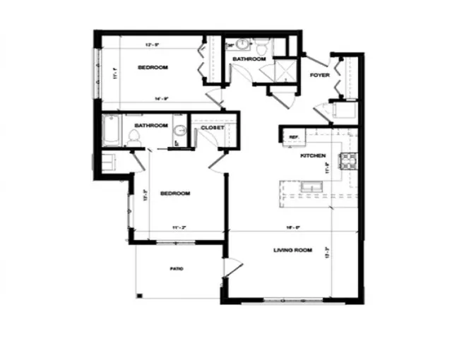 2 Bedroom/ 2 Bathroom