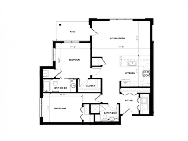2 Bedroom/2 Bathroom